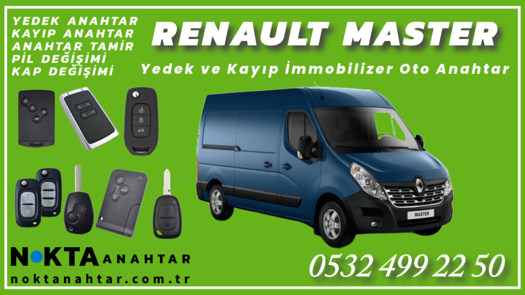 Renault Master Anahtarı | Yedek ve Kayıp Anahtar Yapımı